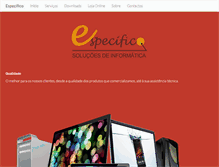 Tablet Screenshot of especifico.pt